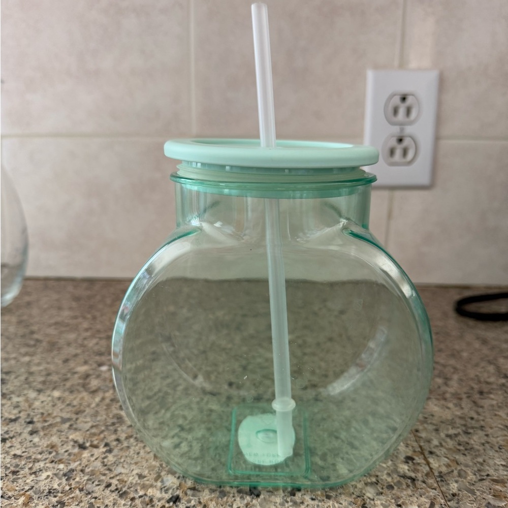 NWT set of 3 Mainstays Green Fishbowl for Dining